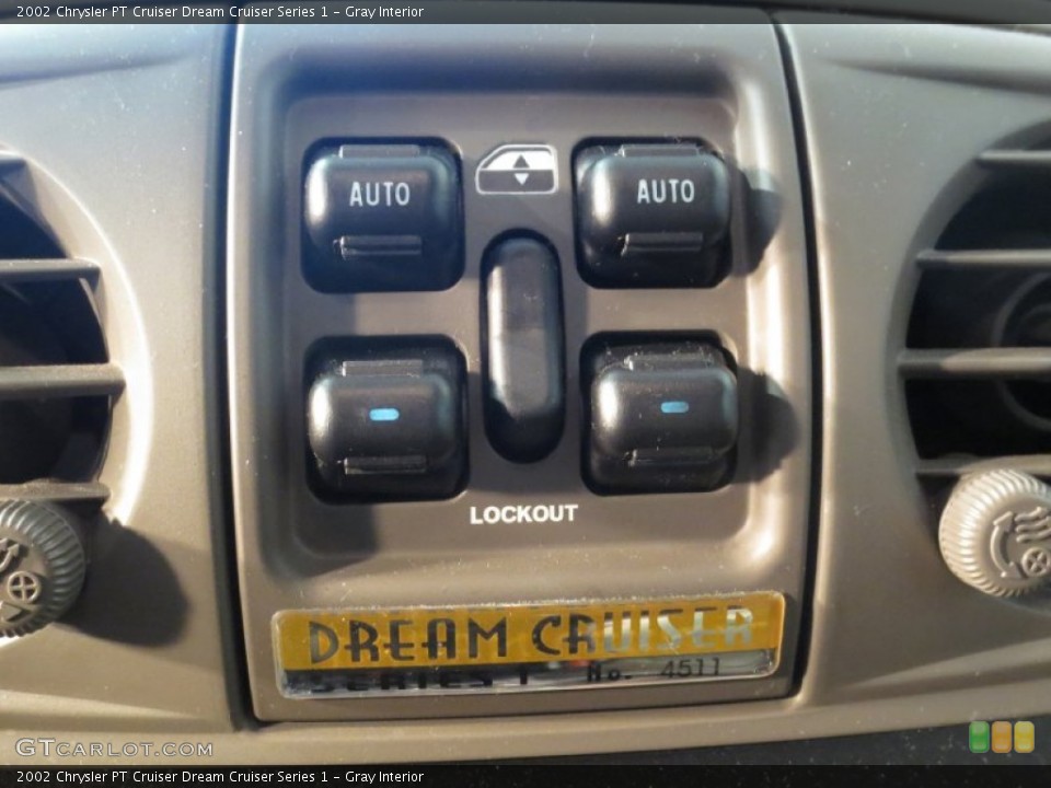 Gray Interior Controls for the 2002 Chrysler PT Cruiser Dream Cruiser Series 1 #76436156