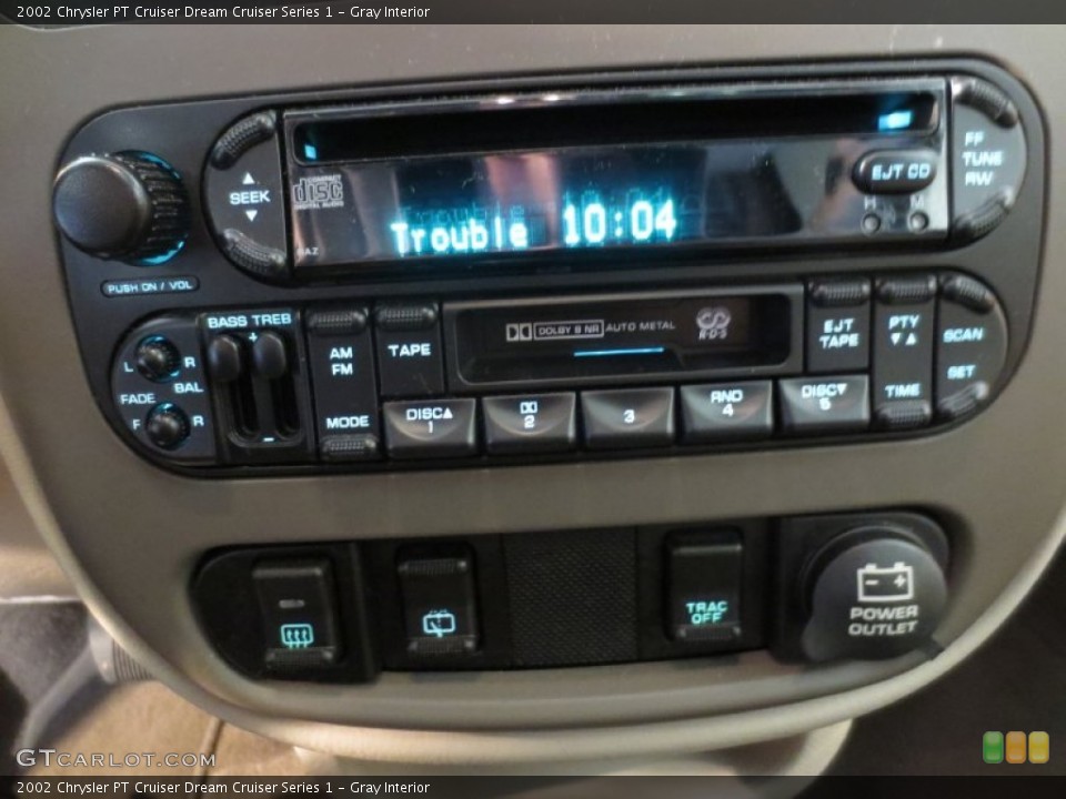 Gray Interior Audio System for the 2002 Chrysler PT Cruiser Dream Cruiser Series 1 #76436186