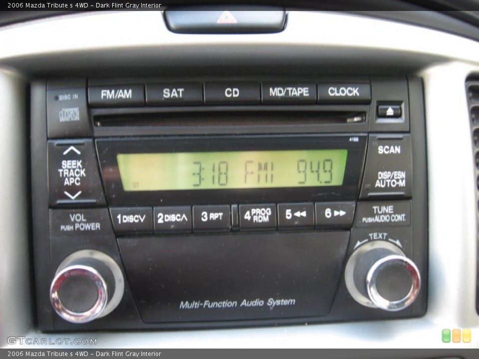 Dark Flint Gray Interior Audio System for the 2006 Mazda Tribute s 4WD #76436463