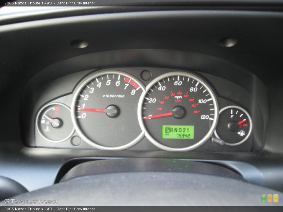 Dark Flint Gray Interior Gauges for the 2006 Mazda Tribute s 4WD #76436511