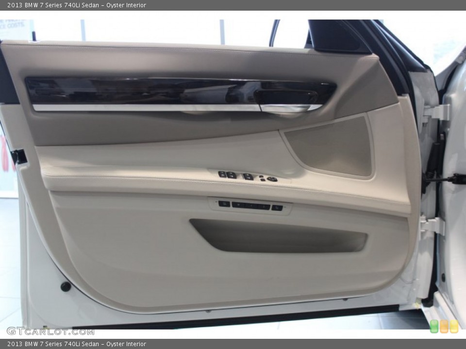 Oyster Interior Door Panel for the 2013 BMW 7 Series 740Li Sedan #76437541