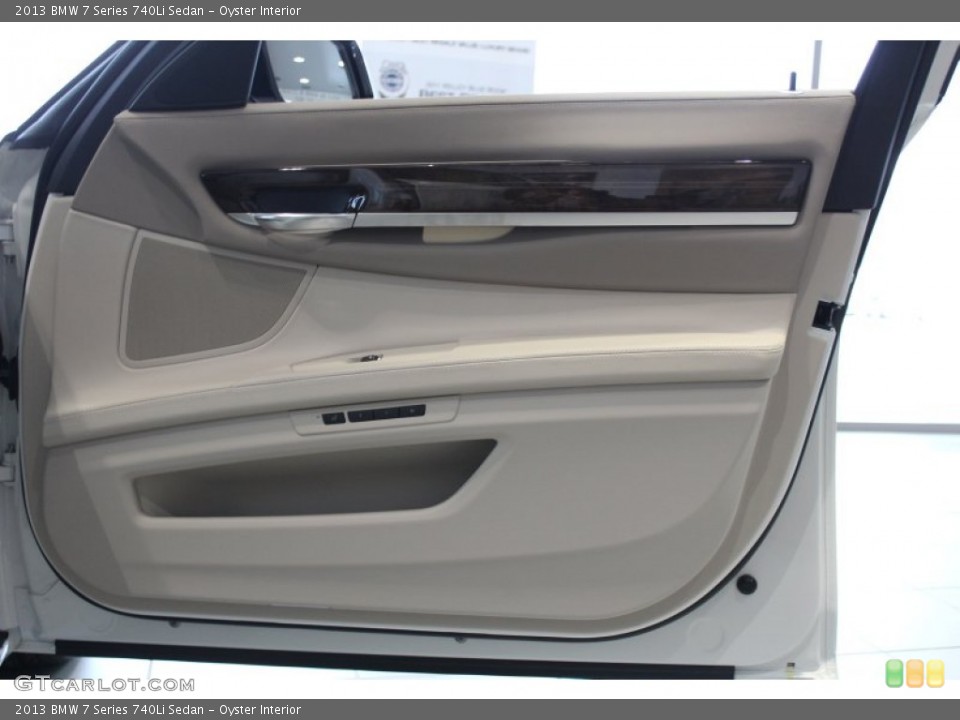 Oyster Interior Door Panel for the 2013 BMW 7 Series 740Li Sedan #76437565