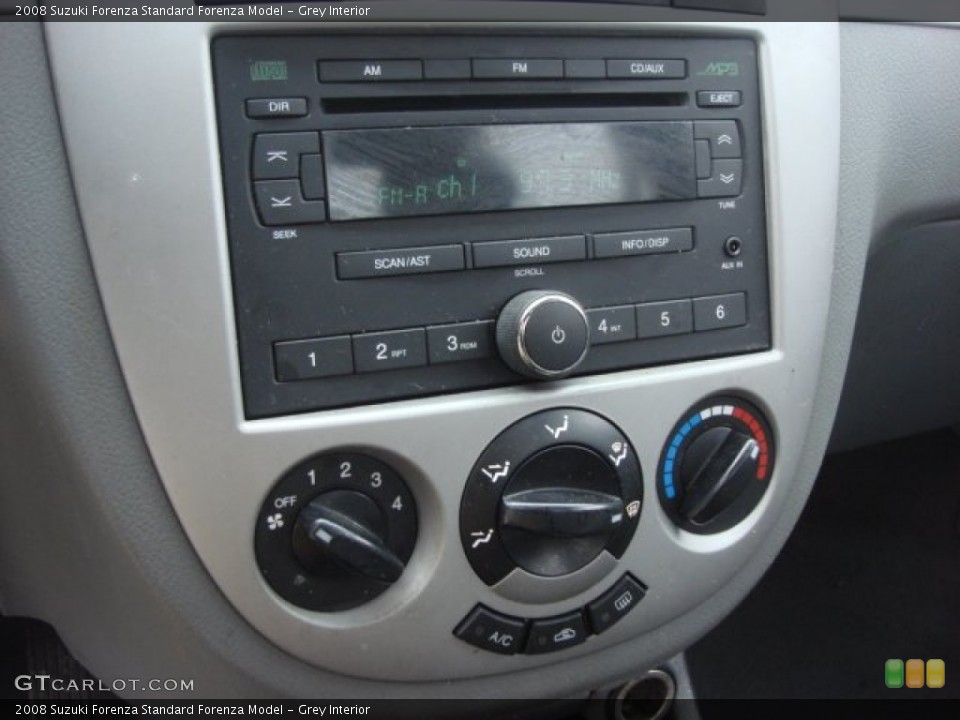 Grey Interior Controls for the 2008 Suzuki Forenza  #76438154