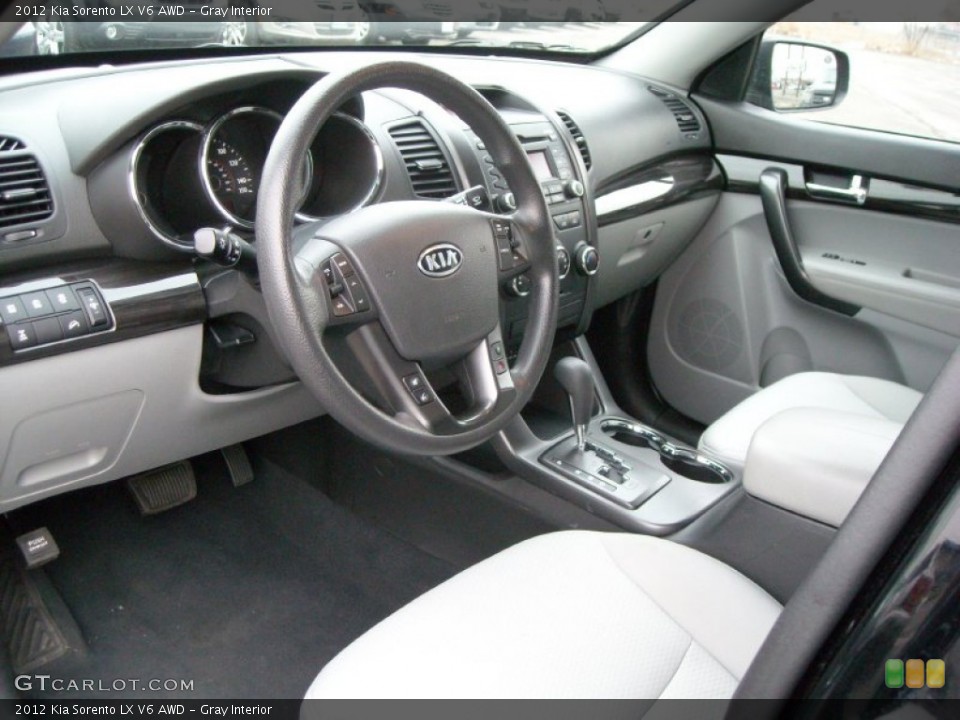 Gray Interior Prime Interior for the 2012 Kia Sorento LX V6 AWD #76438352