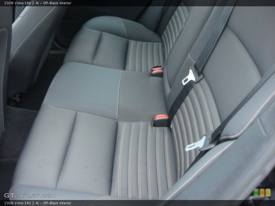 Off-Black Interior Rear Seat for the 2008 Volvo S40 2.4i #76438359