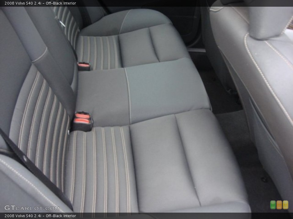 Off-Black Interior Rear Seat for the 2008 Volvo S40 2.4i #76438373