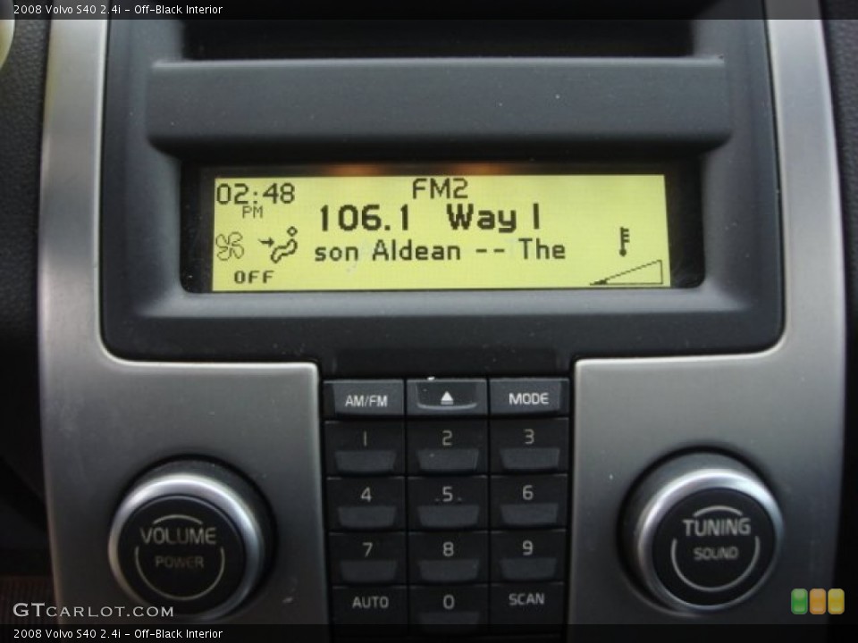 Off-Black Interior Controls for the 2008 Volvo S40 2.4i #76438427
