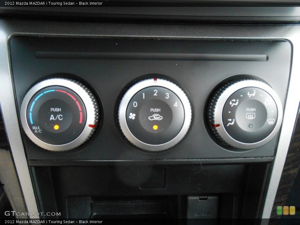 Black Interior Controls for the 2012 Mazda MAZDA6 i Touring Sedan #76438657