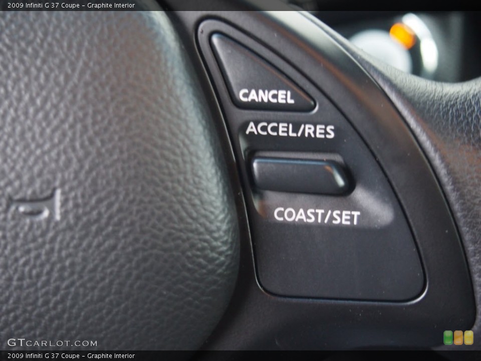 Graphite Interior Controls for the 2009 Infiniti G 37 Coupe #76440842