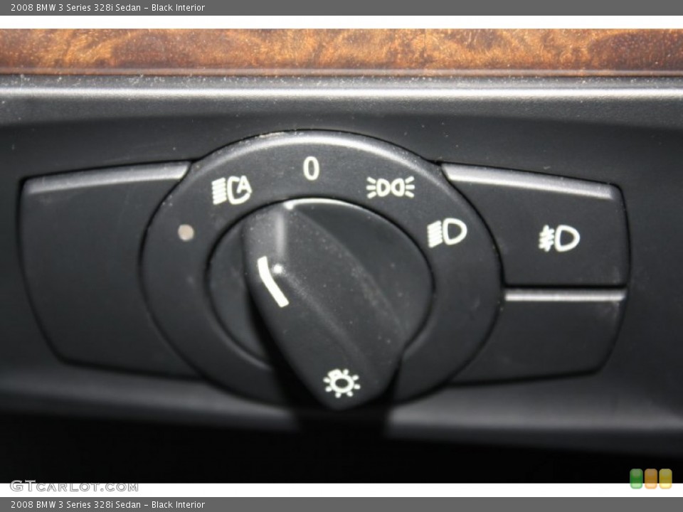 Black Interior Controls for the 2008 BMW 3 Series 328i Sedan #76443194