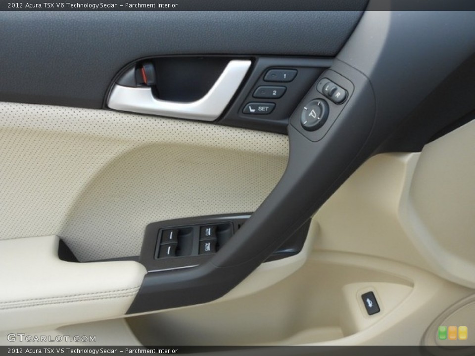 Parchment Interior Controls for the 2012 Acura TSX V6 Technology Sedan #76443659
