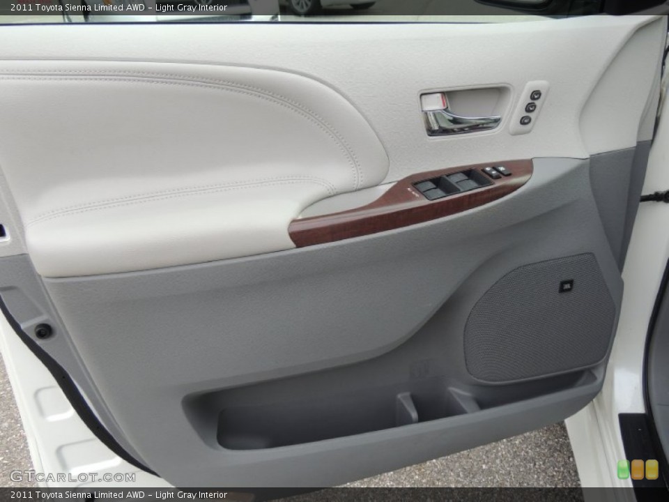 Light Gray Interior Door Panel for the 2011 Toyota Sienna Limited AWD #76443786