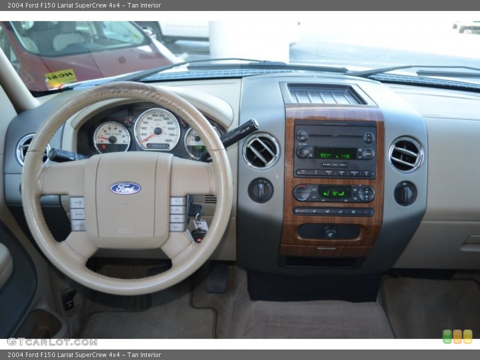 Tan Interior Dashboard for the 2004 Ford F150 Lariat SuperCrew 4x4 #76445621