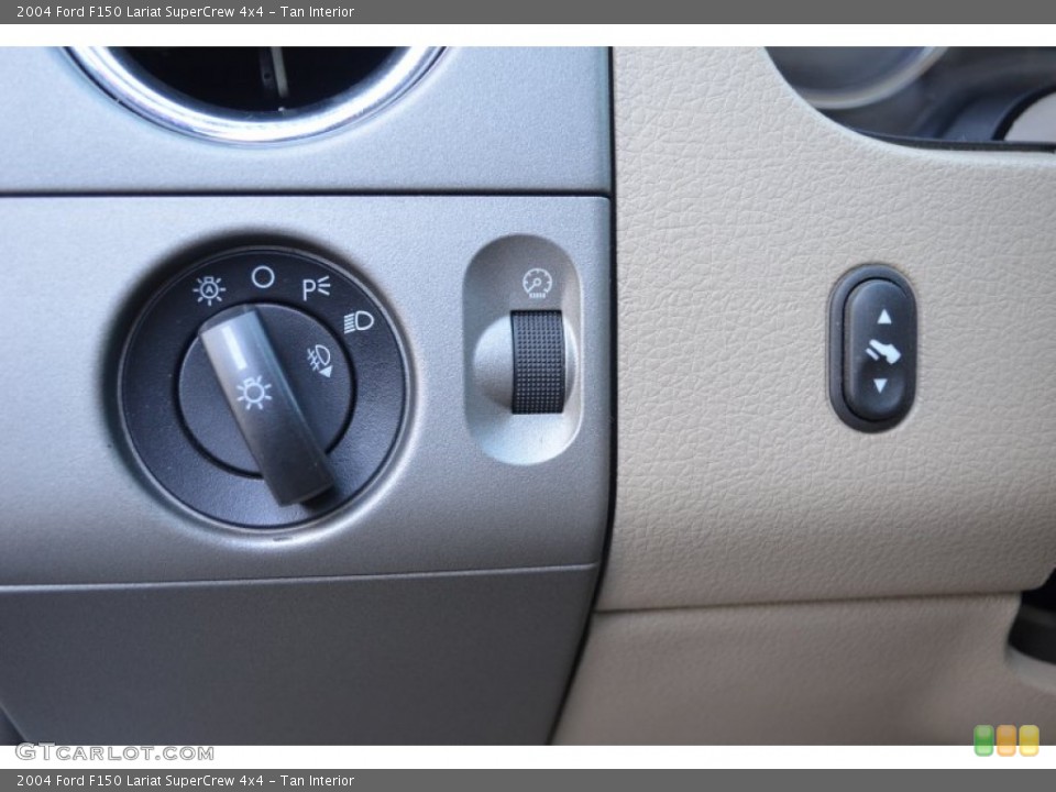 Tan Interior Controls for the 2004 Ford F150 Lariat SuperCrew 4x4 #76445663