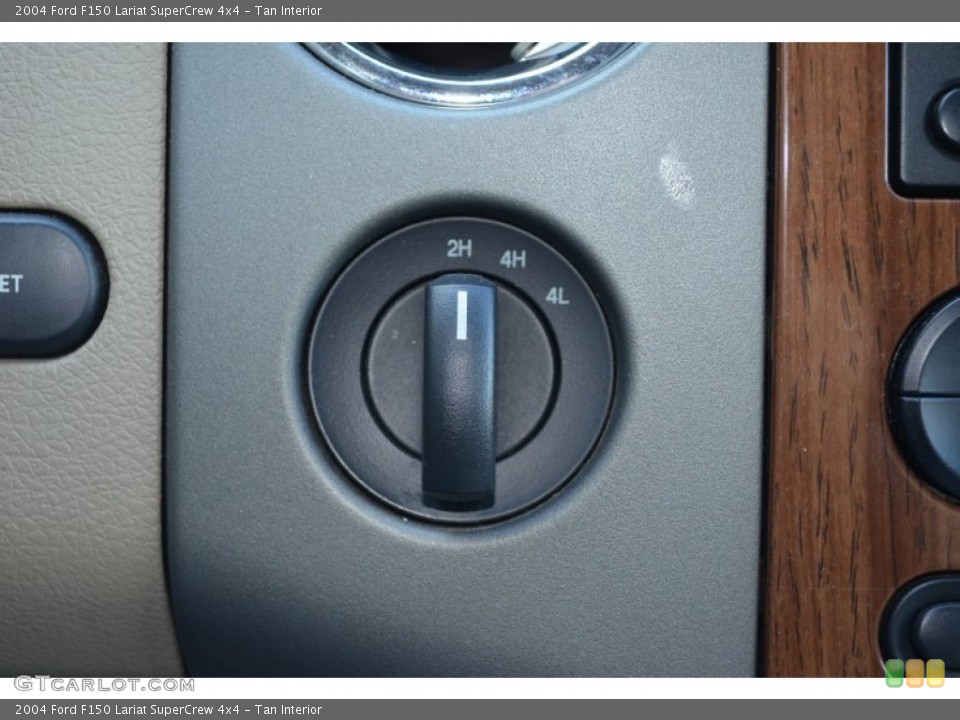 Tan Interior Controls for the 2004 Ford F150 Lariat SuperCrew 4x4 #76445711