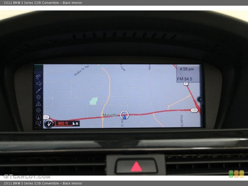 Black Interior Navigation for the 2011 BMW 3 Series 328i Convertible #76446911