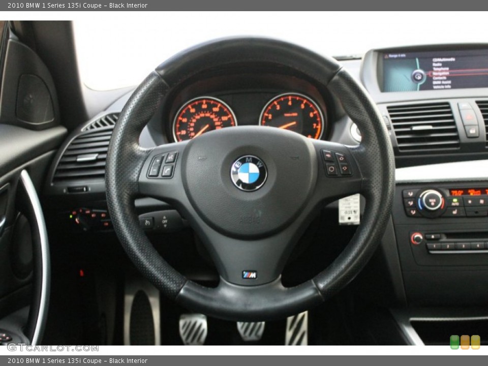 Black Interior Steering Wheel for the 2010 BMW 1 Series 135i Coupe #76447274
