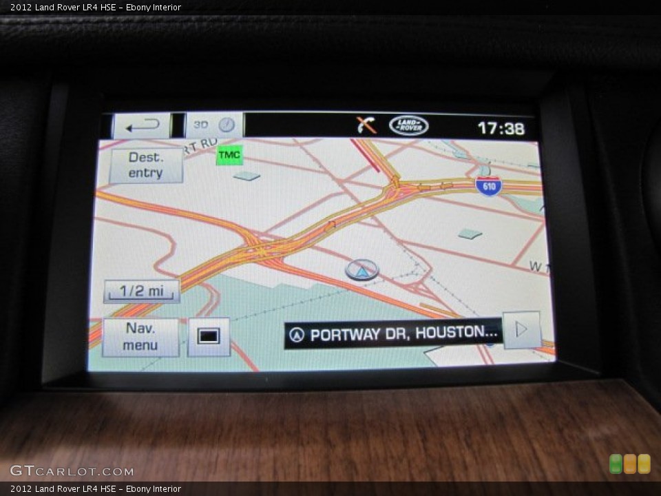 Ebony Interior Navigation for the 2012 Land Rover LR4 HSE #76448669