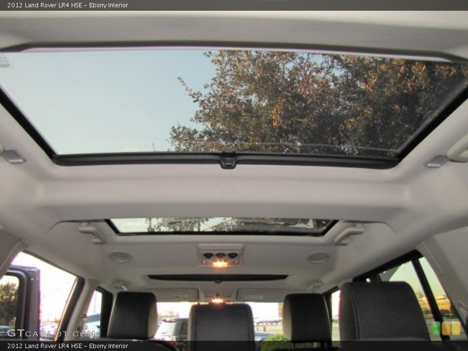 Ebony Interior Sunroof for the 2012 Land Rover LR4 HSE #76448780