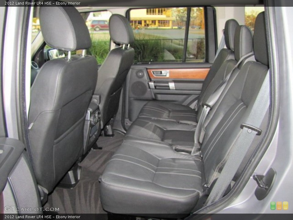Ebony Interior Rear Seat for the 2012 Land Rover LR4 HSE #76448798