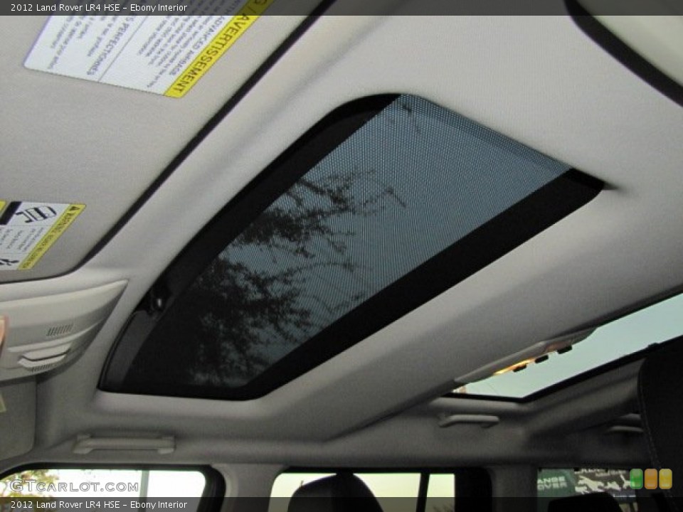 Ebony Interior Sunroof for the 2012 Land Rover LR4 HSE #76448890