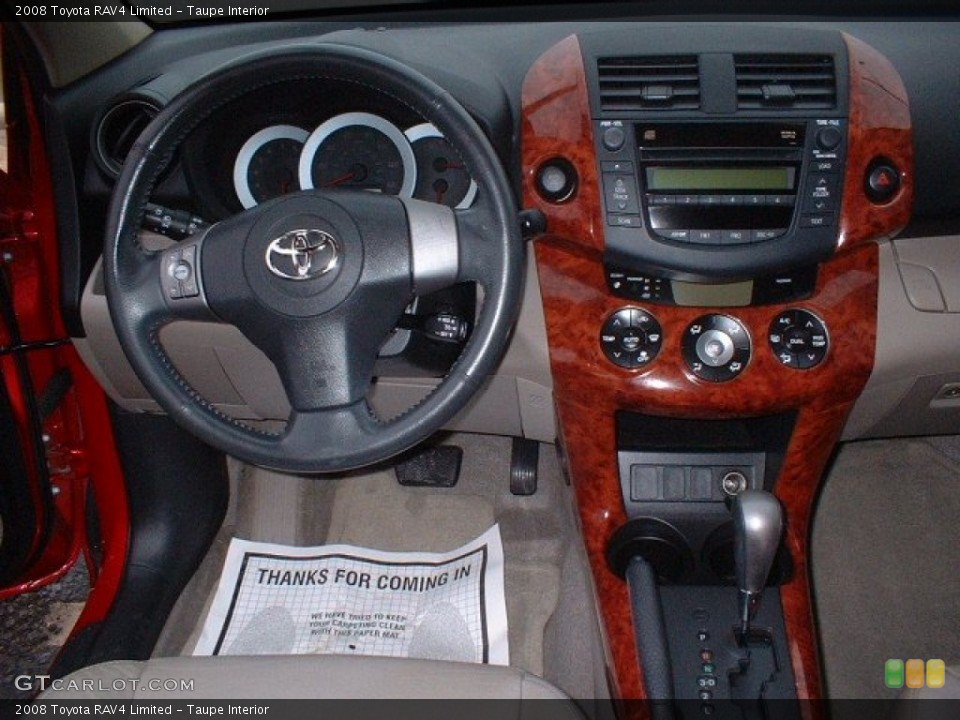 Taupe Interior Dashboard for the 2008 Toyota RAV4 Limited #76450638