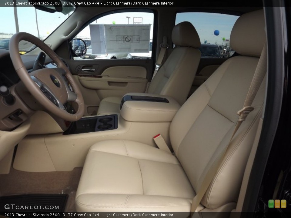 Light Cashmere/Dark Cashmere Interior Photo for the 2013 Chevrolet Silverado 2500HD LTZ Crew Cab 4x4 #76451795