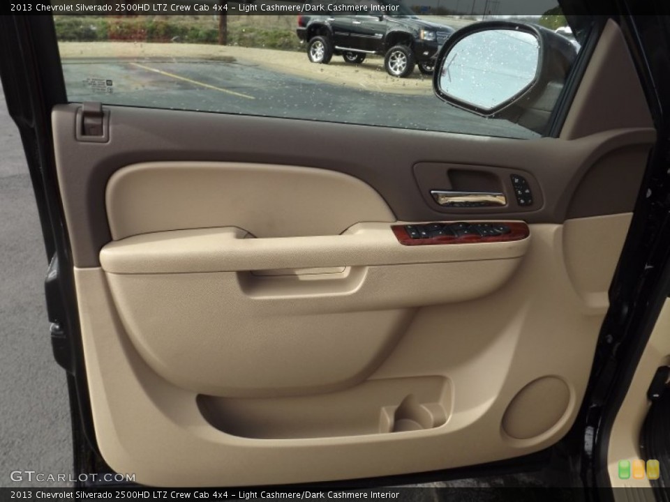 Light Cashmere/Dark Cashmere Interior Door Panel for the 2013 Chevrolet Silverado 2500HD LTZ Crew Cab 4x4 #76451819