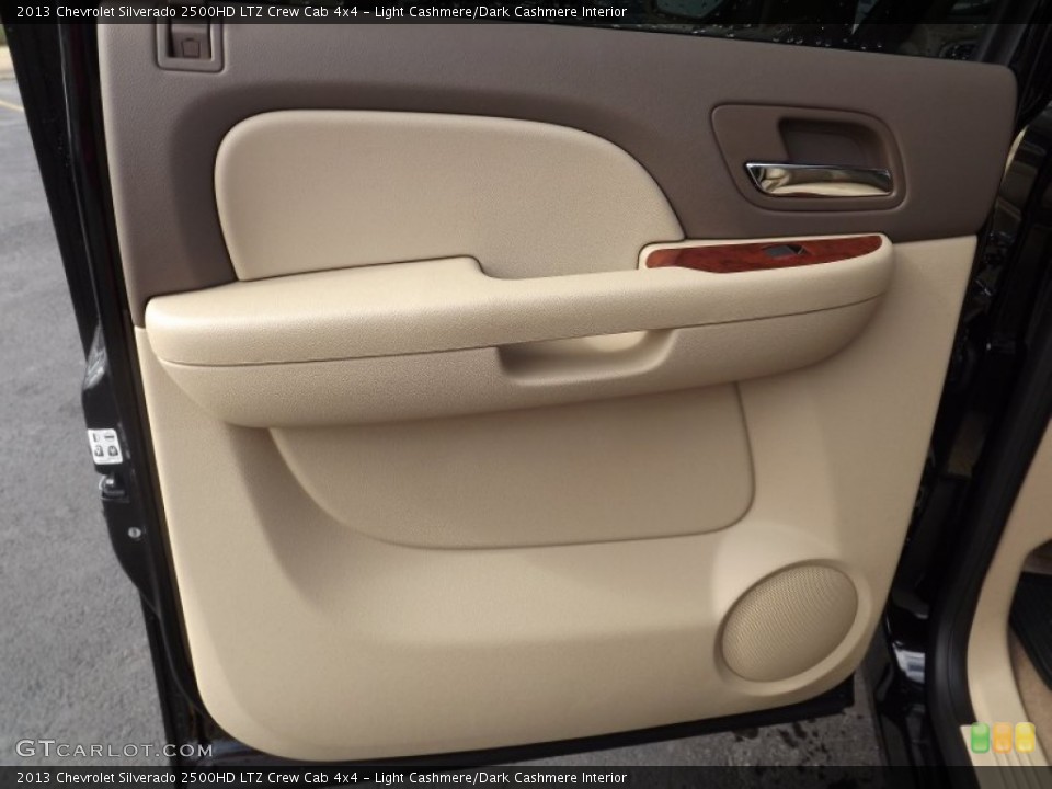 Light Cashmere/Dark Cashmere Interior Door Panel for the 2013 Chevrolet Silverado 2500HD LTZ Crew Cab 4x4 #76451852