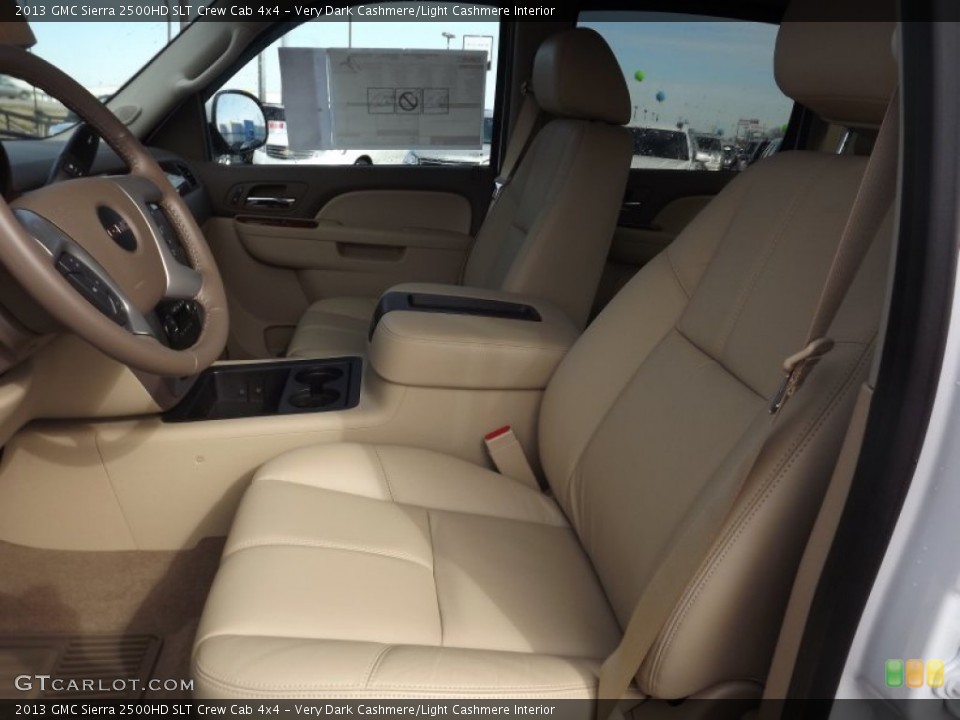Very Dark Cashmere/Light Cashmere Interior Front Seat for the 2013 GMC Sierra 2500HD SLT Crew Cab 4x4 #76452092