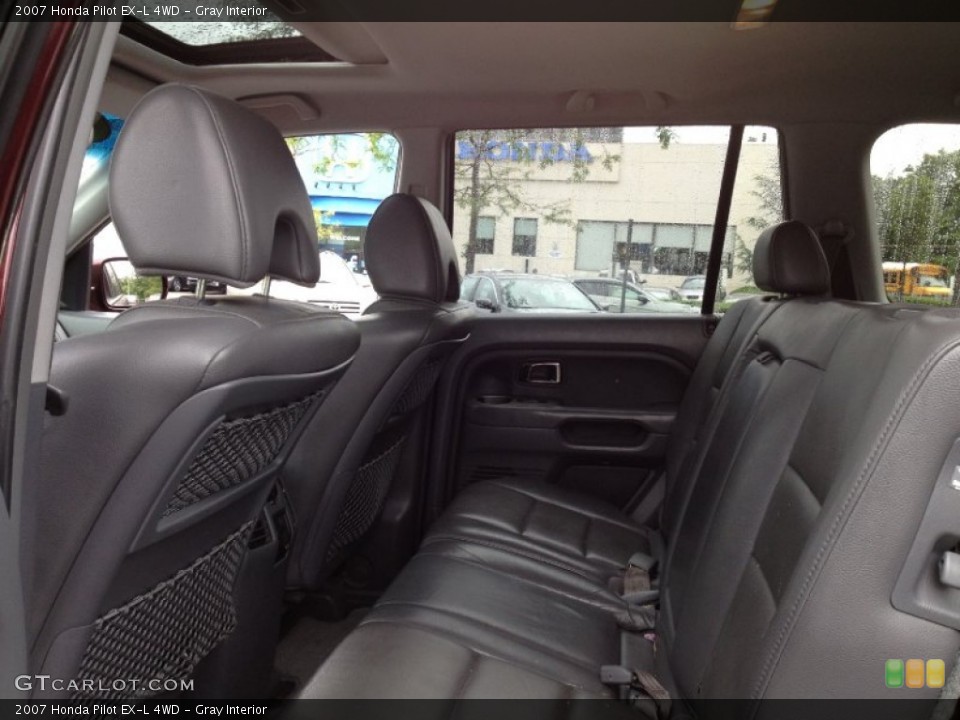 Gray Interior Rear Seat for the 2007 Honda Pilot EX-L 4WD #76453398