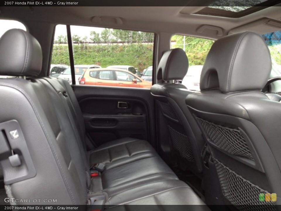 Gray Interior Rear Seat for the 2007 Honda Pilot EX-L 4WD #76453404