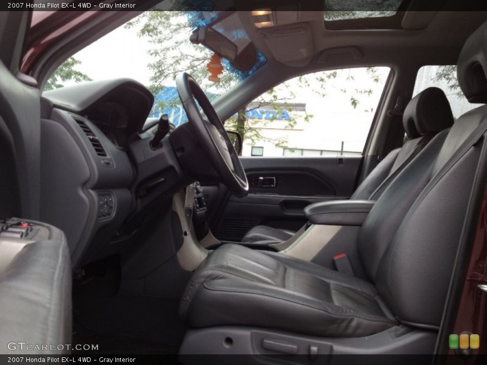 Gray Interior Photo for the 2007 Honda Pilot EX-L 4WD #76453422