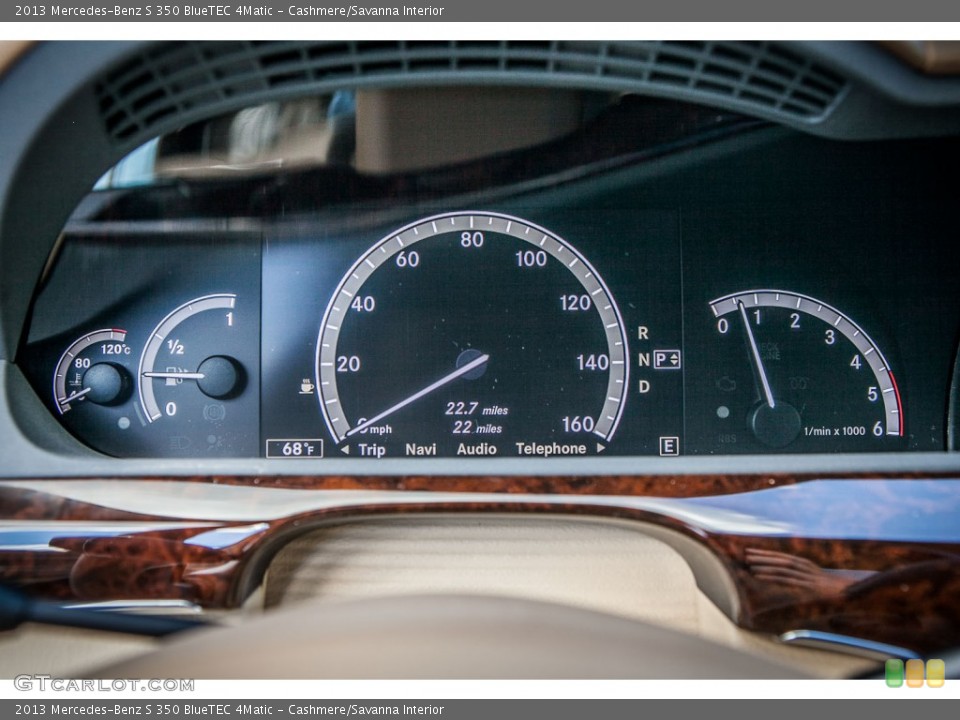 Cashmere/Savanna Interior Gauges for the 2013 Mercedes-Benz S 350 BlueTEC 4Matic #76453977