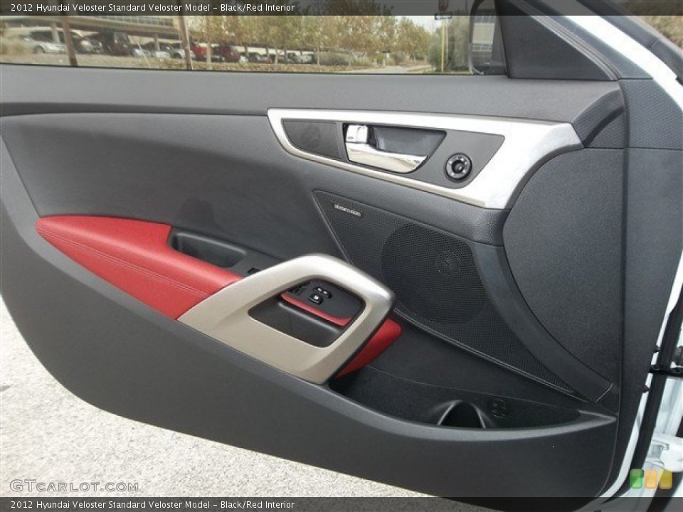 Black/Red Interior Door Panel for the 2012 Hyundai Veloster  #76454514