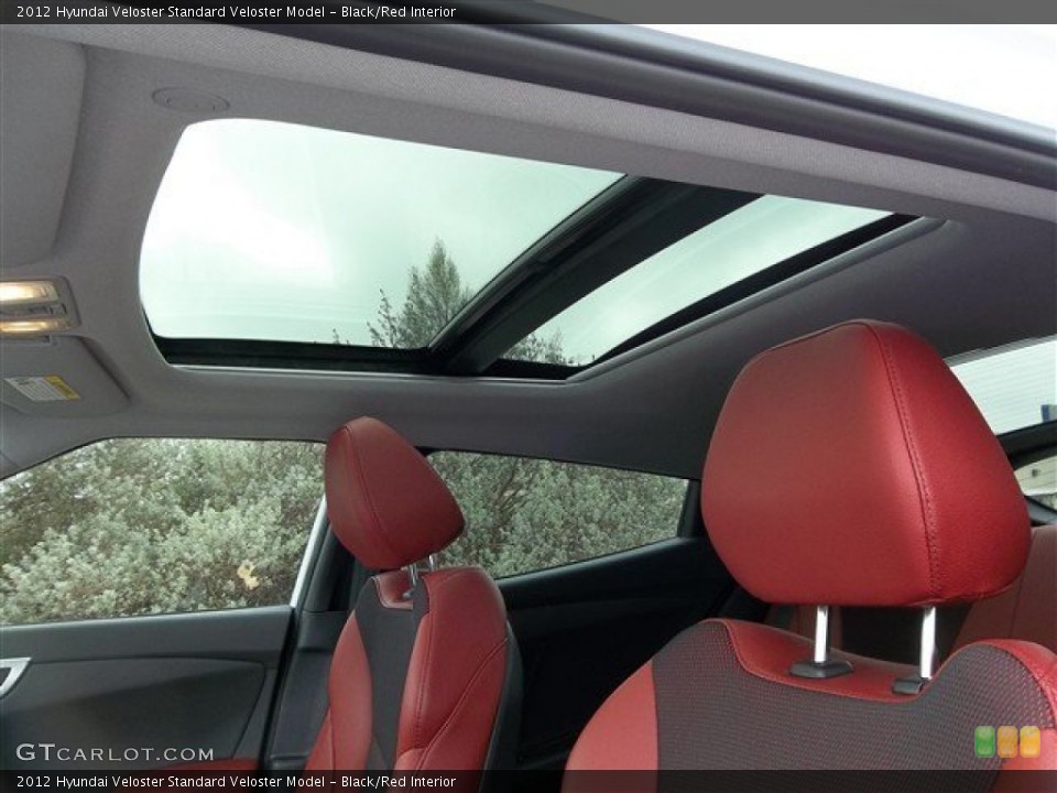 Black/Red Interior Sunroof for the 2012 Hyundai Veloster  #76454526