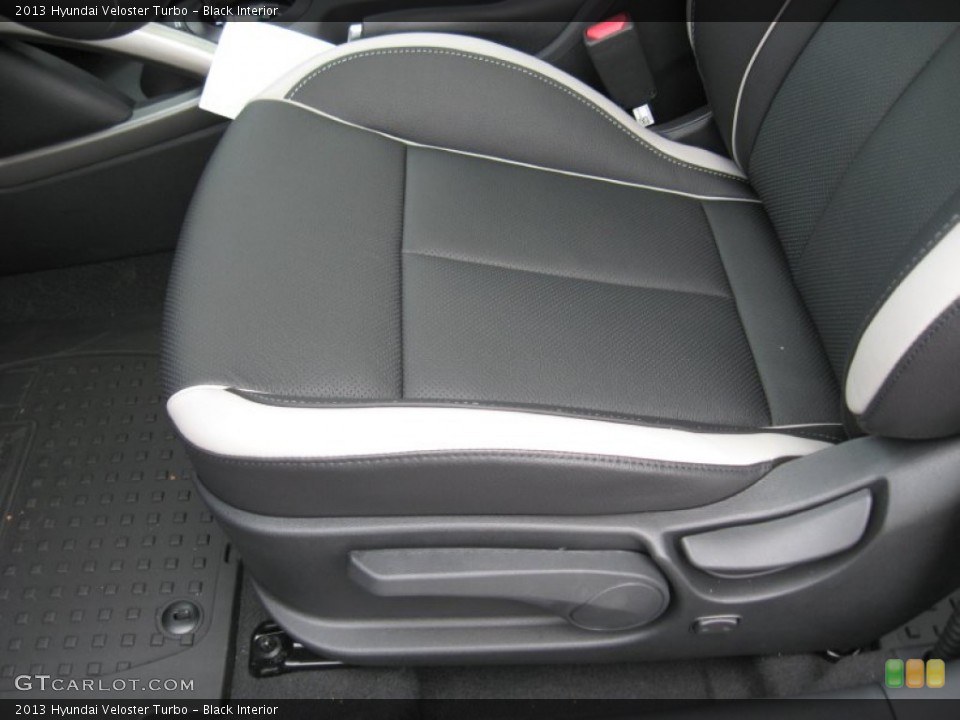 Black Interior Front Seat for the 2013 Hyundai Veloster Turbo #76457118