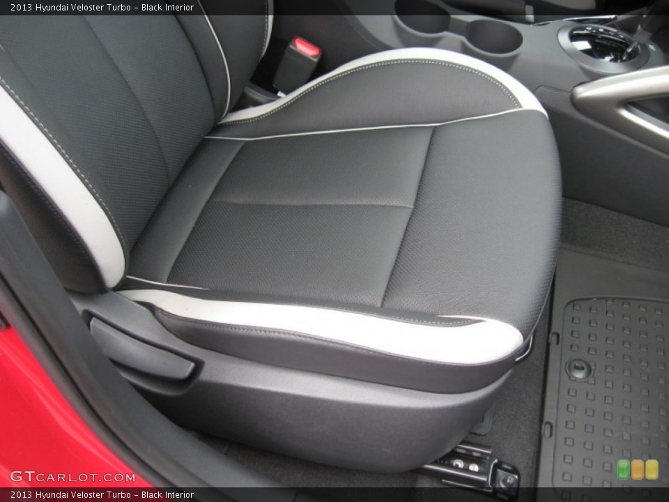 Black Interior Front Seat for the 2013 Hyundai Veloster Turbo #76457219