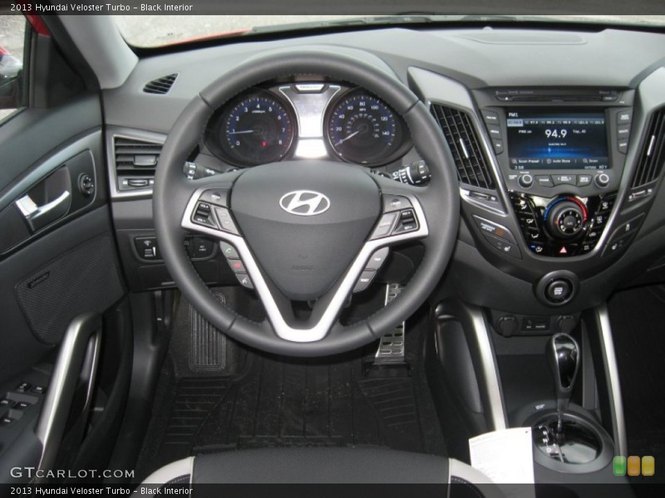 Black Interior Dashboard for the 2013 Hyundai Veloster Turbo #76457251