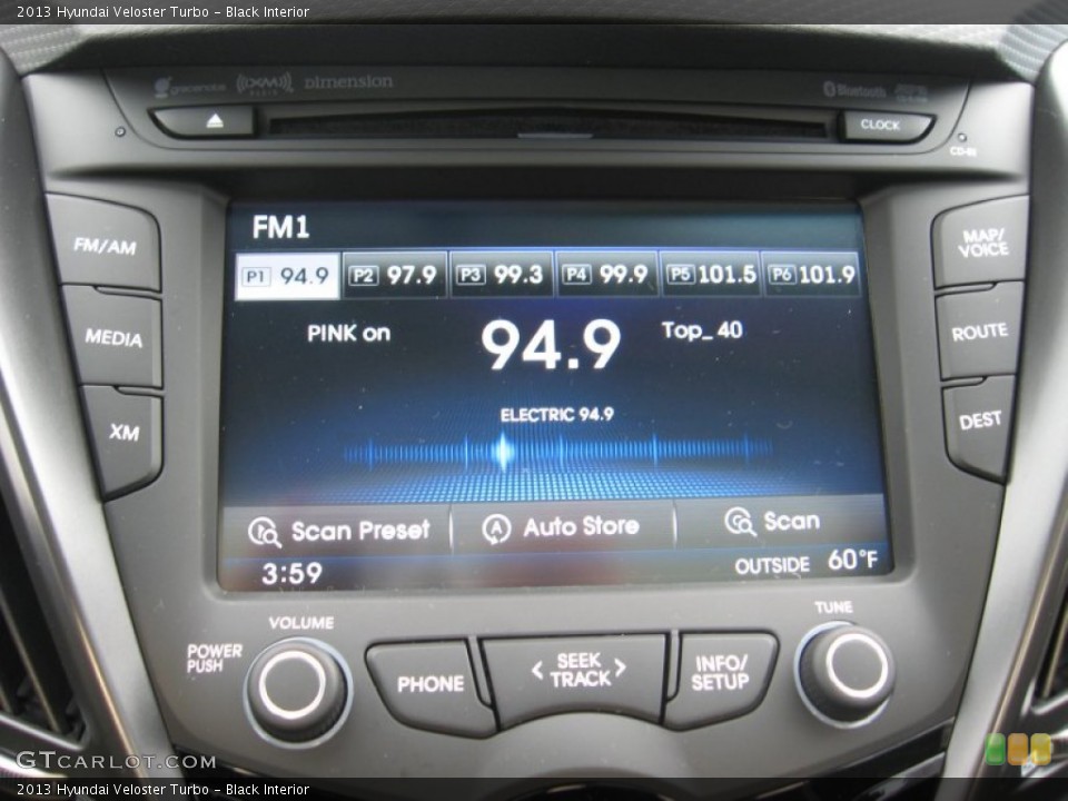 Black Interior Audio System for the 2013 Hyundai Veloster Turbo #76457321