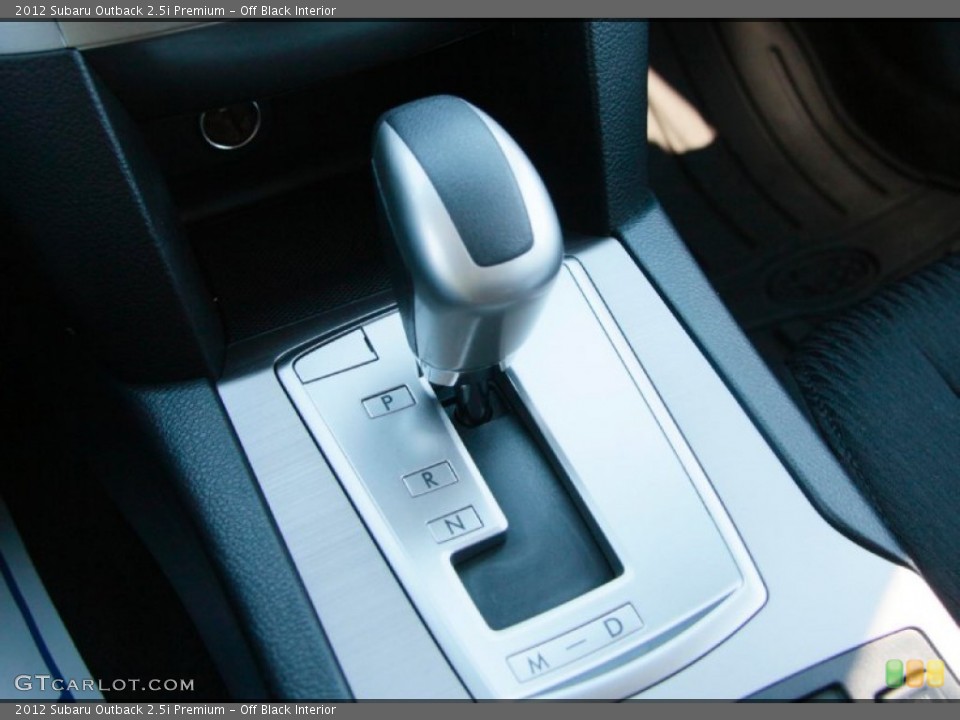 Off Black Interior Transmission for the 2012 Subaru Outback 2.5i Premium #76458099
