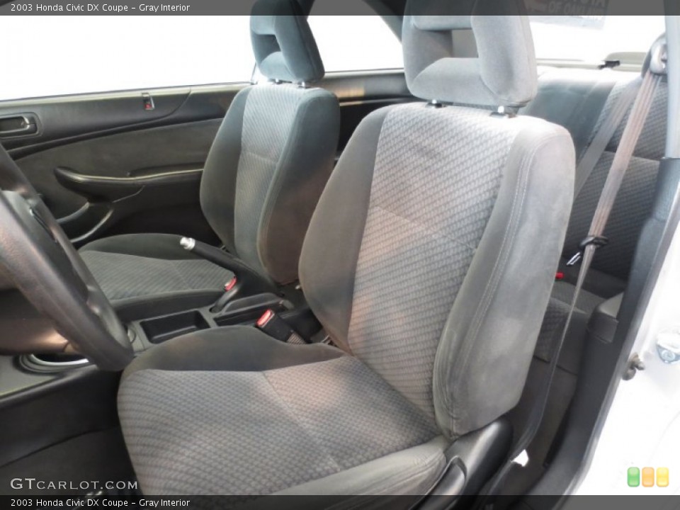 Gray Interior Front Seat for the 2003 Honda Civic DX Coupe #76461029