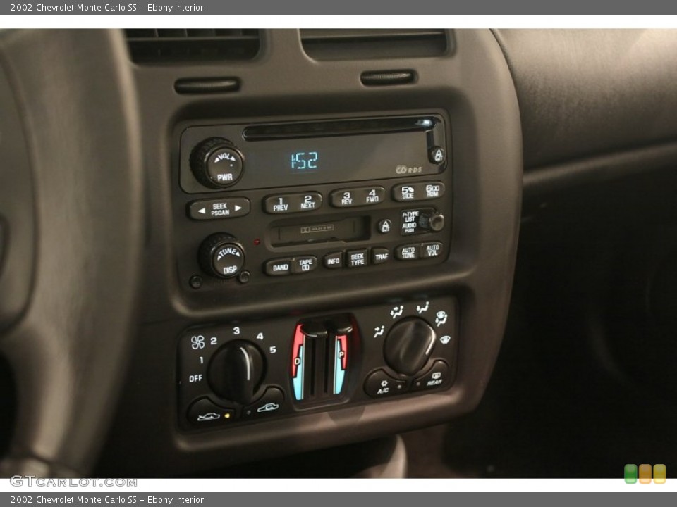 Ebony Interior Controls for the 2002 Chevrolet Monte Carlo SS #76462002
