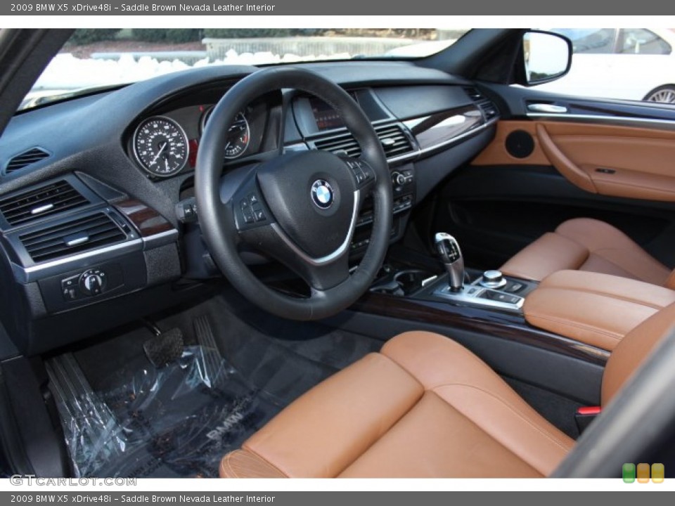 Saddle Brown Nevada Leather Interior Photo for the 2009 BMW X5 xDrive48i #76462091