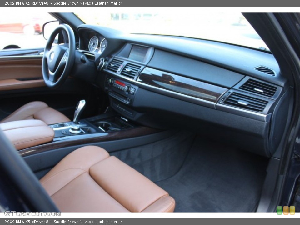 Saddle Brown Nevada Leather Interior Dashboard for the 2009 BMW X5 xDrive48i #76462407