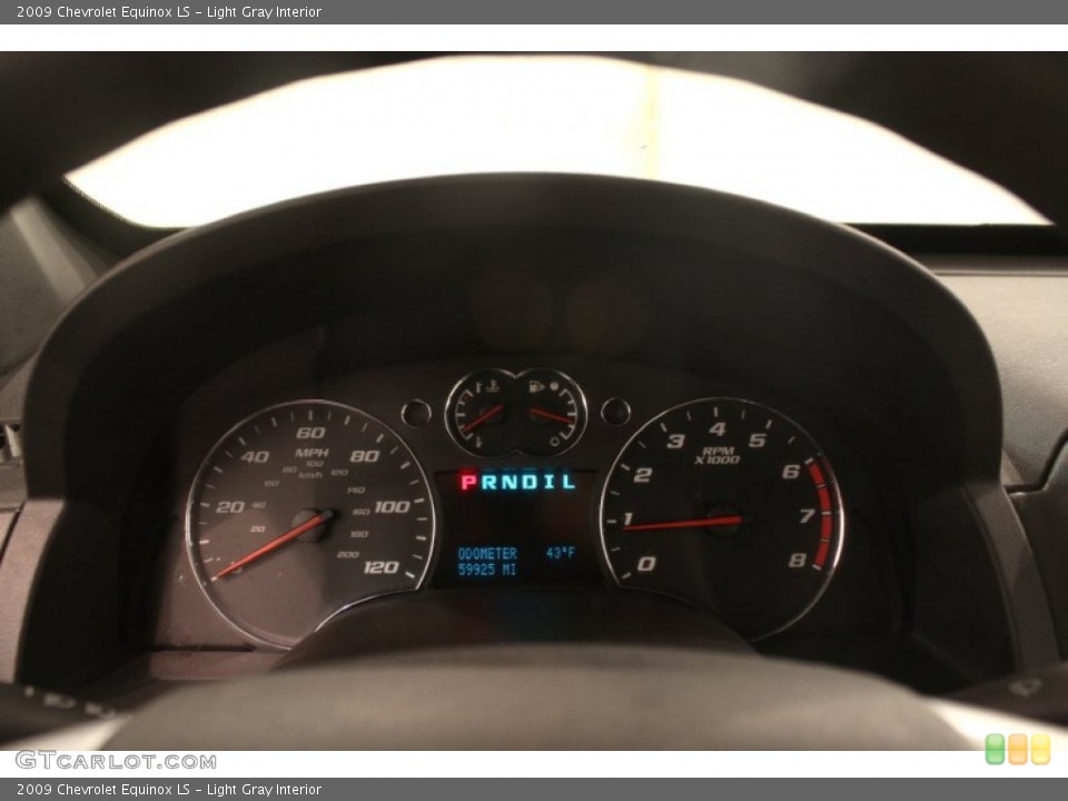 Light Gray Interior Gauges for the 2009 Chevrolet Equinox LS #76462619