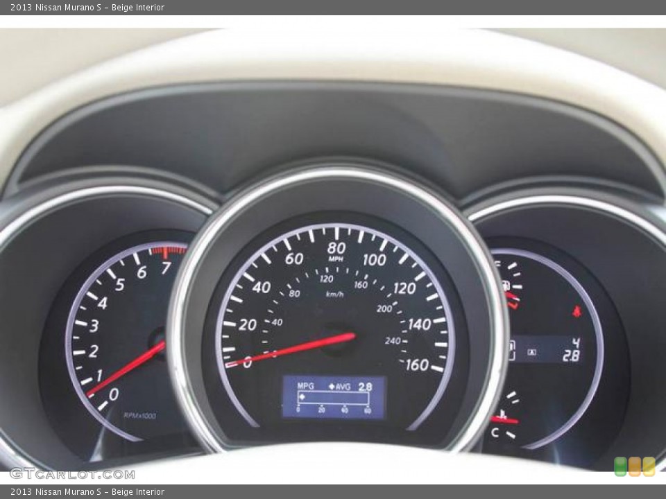 Beige Interior Gauges for the 2013 Nissan Murano S #76463081