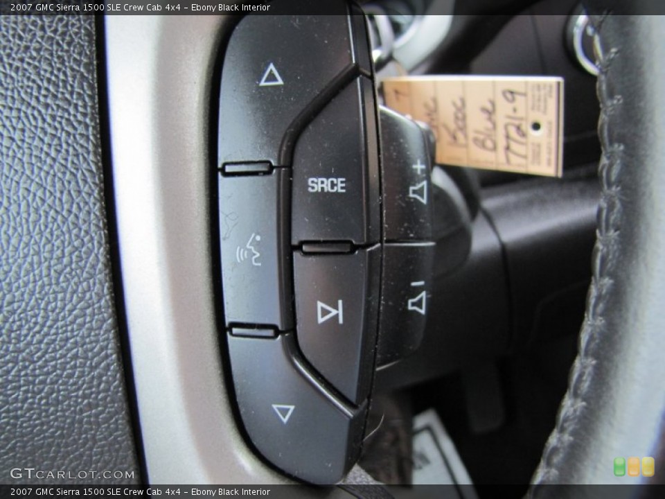 Ebony Black Interior Controls for the 2007 GMC Sierra 1500 SLE Crew Cab 4x4 #76463093