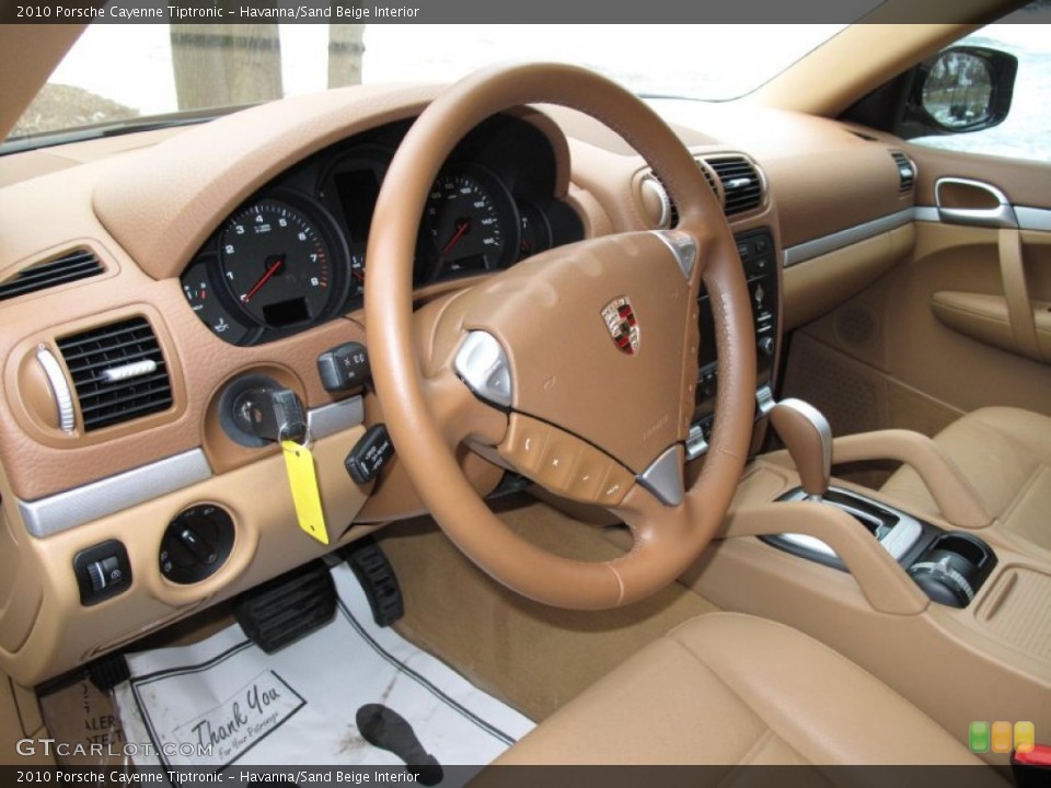 Havanna/Sand Beige Interior Steering Wheel for the 2010 Porsche Cayenne Tiptronic #76463321