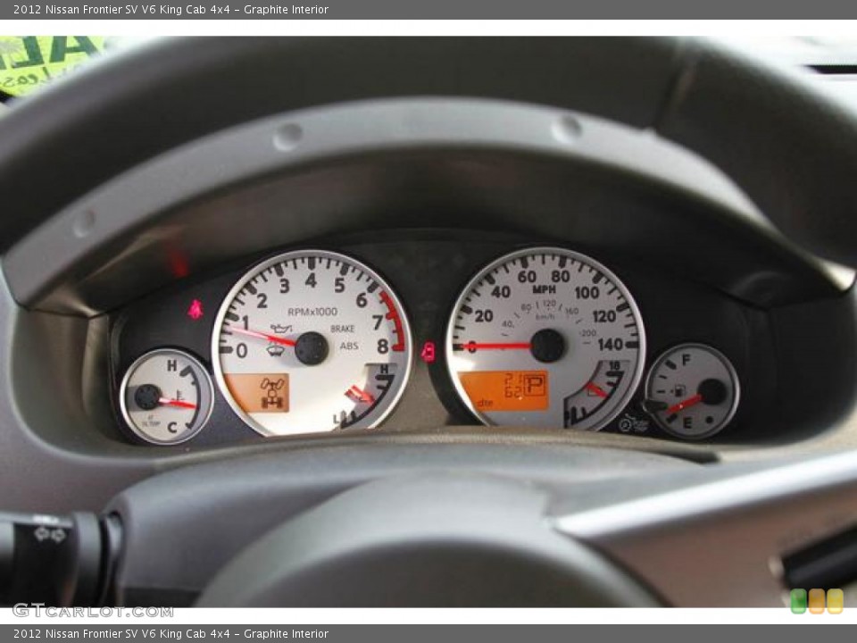 Graphite Interior Gauges for the 2012 Nissan Frontier SV V6 King Cab 4x4 #76464093
